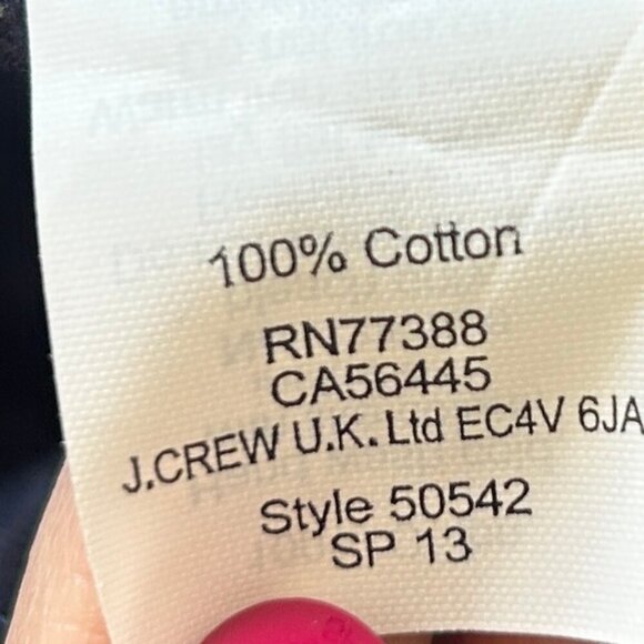 J. CREW Sequin Anchor Tank Top in Size Medium Navy Blue and White - Picture 6 of 7